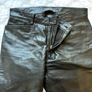 Vintage Black Leather Pants